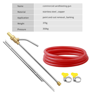 SPS 5000 PSI Long Sand Blaster Gun Commercial <b>Sandblasting</b> Kit - Product Image 4