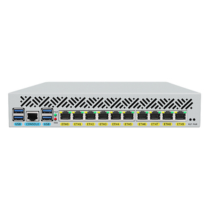 Appliance pare-feu Topton 10x1GbE LAN 1U 9,5 pouces pour montage en rack, mini PC Intel Core i7 10510U i3 8145U, système de routage, serveur domestique - Product Image 1