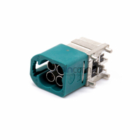 Conector RF Universal 4 en 1 Mini-Fakra Macho, Código Z, Montaje en PCB para Automoción