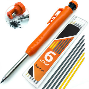 <span class=keywords><strong>Crayon</strong></span> <span class=keywords><strong>de</strong></span> charpentier à pointe profonde avec recharges, stylo <span class=keywords><strong>de</strong></span> marquage mécanique pour le travail du bois, du métal et du béton - Product Image 1