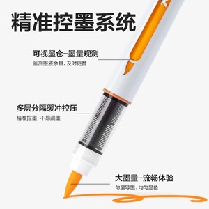 Marcadores acrílicos Deli de 12 colores con punta suave de tinta líquida directa para dibujo y pintura - Product Image 2