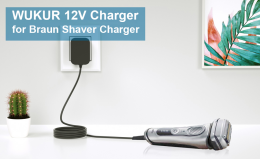 VHBW DC Fireproof Replacement Charger for <strong>Braun</strong> Shaver Series 1 3 5 7 <strong>9</strong> <strong>Silk</strong>-<strong>epil</strong> <strong>9</strong> Power Supply Adapter Safe Portable - Product Image 6