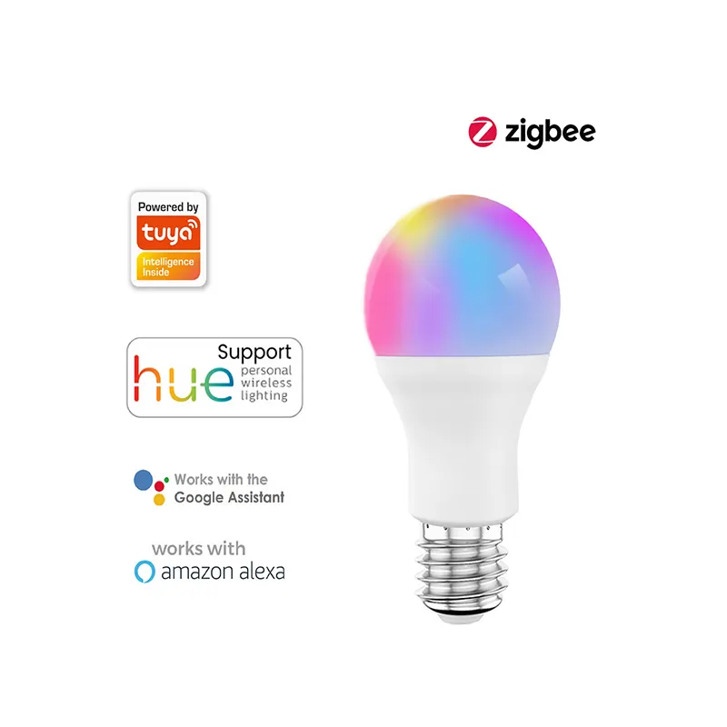 Zigbee WiFi Smart LED Bulb RGB Dimmable Light Color Bulb Atmosphere Lamp Alexa Google Home Voice Control Smart Bulb