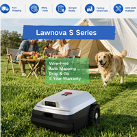 Robot tondeuse Lawnova sans fil, auto-mapping, vision NRTK, tondeuse électrique pour pentes jusqu'à 45%