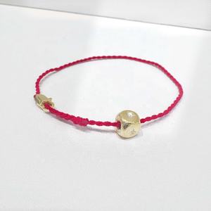 Pulseras de cuerda roja de plata 925 con precio mayorista, pulseras de cuerda hechas a mano a juego de oro de 18k para parejas, únicas y a la moda para chicas. - Product Image 5