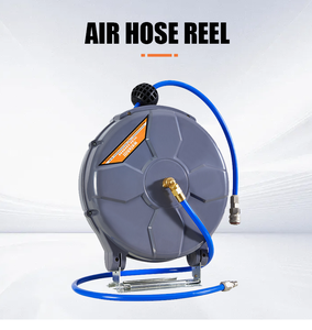 Carrete de <span class=keywords><strong>Manguera</strong></span> de Aire de Alta Presión de Material PE, Retráctil, de Enrollado Automático, de Excelente Calidad, para Montaje en Pared o de Pie - Product Image 5