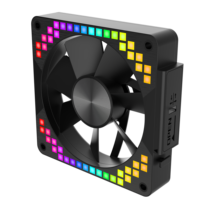 Ruix RX26 ARGB Refroidisseur de PC de refroidissement magnétique Installation facile Ventilateur de boîtier d'ordinateur avec dissipateur thermique en plastique de conception de bloc de construction