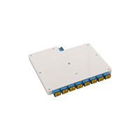 Divisor PLC de Fibra Óptica FTTH Unionfiber de Alta Calidad 1X8, Tipo de Inserción en Caja LGX con Conector SC APC/UPC