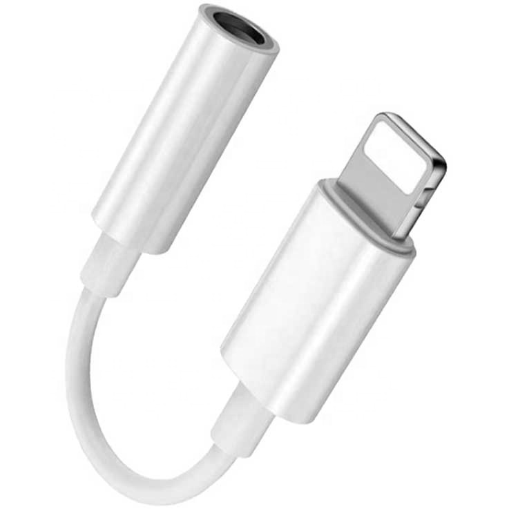 Для перехода от разъема lightning к 3,5 мм разъем для наушников для iphone pin с разъемом подачи внешнего сигнала aux разъем для iphone 7/8/X/11