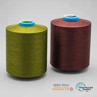 Fil 100% Nylon DTY anti-boulochage et anti-bactérien pour chaussettes tricotées à la main avec torsion de couleur teinte
