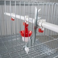 Cage de couvaison pour poussins de type H, design vertical peu encombrant, 1 ensemble de système d'alimentation automatique pour élevage avicole