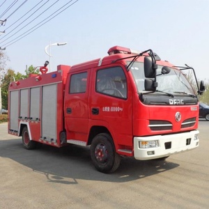 4x2 3ton <b>Small</b> Fire Fighting Truck 3000L Mini Fire Truck Max Red Diesel Tank 6 <b>Wheels</b> - Product Image 3