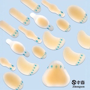 Coussinets de talon en hydrogel Ruiyou, épaisseur personnalisable, stériles, anti-friction, pour talons hauts, jetables - Product Image 1