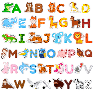 Magneti <span class=keywords><strong>in</strong></span> Legno per Frigorifero Joycat per Bambini, 52 Pezzi di Lettere Maiuscole Magnetiche, <span class=keywords><strong>Alfabeto</strong></span> ABC per l'Apprendimento - Product Image 1