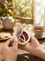 Biscuits Halal certifiés en forme de bâtonnets, en coupelles individuelles, avec coupelles de chocolat et bâtonnets croustillants, biscuits et gâteaux