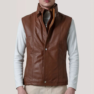Nuevo Chaleco de Cuero para Hombre, Liso, Transpirable, Personalizado, Hecho en Pakistán, Cómodo y Ligero - Product Image 3