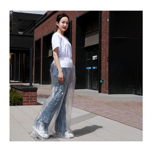 PEプラスチック特大厚く屋外PEキャンプ大人使い捨てレインパンツ工場カスタマイズ - Product Image 3