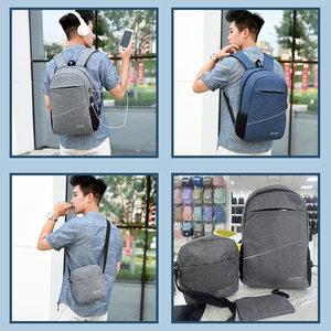 High Quality Student <b>Backpack</b> Fashion <b>Large</b> <b>Capacity</b> Sport <b>Backpack</b> 3Pcs/Set Casual Simple School Bags - Product Image 5