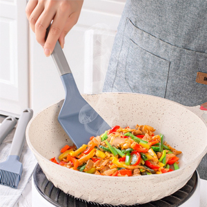 Manjia Silicone đồ dùng nhà bếp không dính hộ gia đình xào thìa súp muỗng đặt với xô lưu trữ đồ dùng nhà bếp - Product Image 4