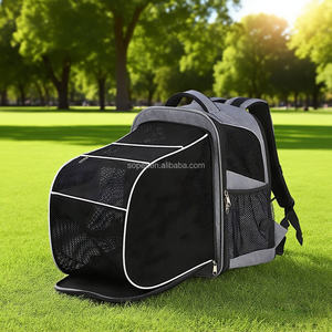 Tragbarer Reise träger rucksack für Katzen und Hunde Soft Sided mit erweiterbarer Haustier trage für Reisen - Product Image 1