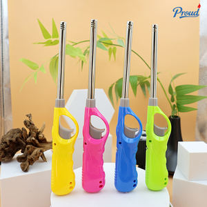 Briquet de cuisine au butane rechargeable, coupe-vent, allumage électrique, flamme réglable pour cuisinière à gaz, barbecue - Product Image 2