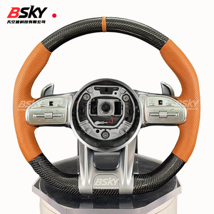 Volant en fibre de carbone personnalisé pour <span class=keywords><strong>Mercedes</strong></span> Benz W204 W205 W207 W211 W212 W213 W221 W222 GLS CLS C63 AMG GT - Product Image 1