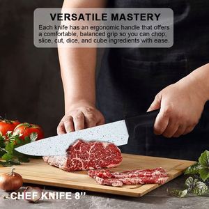 Juego de Cuchillos de Cocina de Seis Piezas, Hojas Afiladas, para Cocinar en Casa, Estilo Europeo y Americano, Cuchillos para Verduras, Frutas y Uso General - Product Image 3