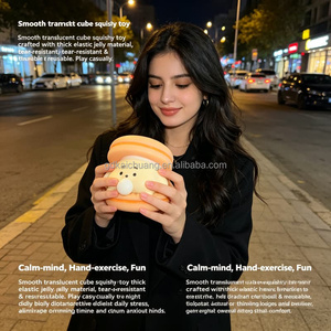 Mainan Kantor Portabel Kotak Misteri <span class=keywords><strong>Burger</strong></span> Gelembung Macaron Kartun Hadiah Squishy Vent Squishy Kulit Lembut untuk Anak-anak Dewasa Relaksasi Sehari-hari - Product Image 4