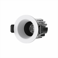 Spot LED encastrable 8W 12W 15W, intensité variable, 3000K-6000K, anti-éblouissement, COB, pour maison et hôtel