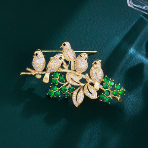 Low Price Gold Brooches for Dresses Cute Animal Bird Design | Alibaba.com