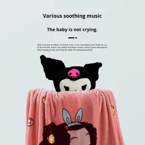 Vente en gros Sanrioed série dessin animé Anime Kuromied peluche jouets lumières musique mode quatre vitesses noirci petit diable poupée - Product Image 4