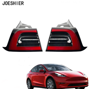 Accesorios para autos JOESHIER, luz trasera exterior de 4 pines para Tesla M3/Y 21-23, conjunto de faros delanteros, luz diurna LED, lente de faro. - Product Image 4