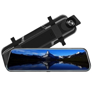 Caméra de rétroviseur de voiture WiFi EGO Hisilicon 2K à double objectif, vision nocturne, DVR de voiture, caméra de tableau de bord 10 <span class=keywords><strong>pouces</strong></span> - Product Image 2