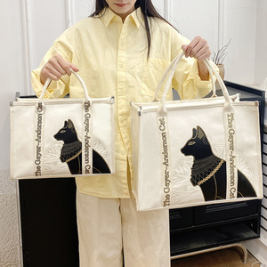 Biểu Tượng Tùy Chỉnh Dày Không Thấm Nước Vải Mua Sắm Túi Thư In Ấn Tote Túi Thời Trang Túi Xách Có Thể Gập Lại Tái Chế Mua Sắm Túi - Product Image 1