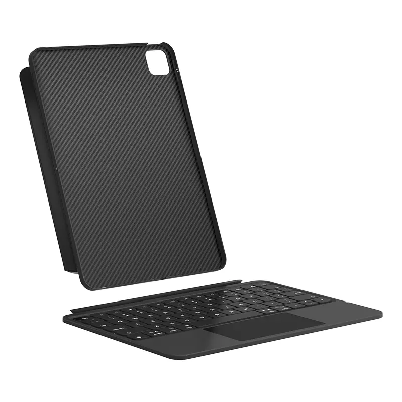 Casing Keyboard Mini nirkabel, sarung HP pisah Bluetooth dengan lampu latar untuk Ipad 10 Air 4 5 Pro 20 18 22 10.9 11 12.9 inci