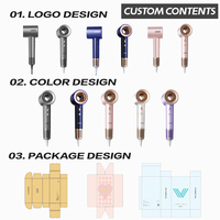 Sèche-cheveux professionnel personnalisé de haute qualité à moteur DC, ionique, en ABS, électrique, avec fonctions chaud/froid et diffuseur pour voitures