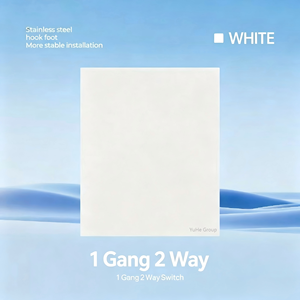 YuHe Group 2-Gang <b>Touch</b> Control Wall <b>Switch</b> Plastic Minimalist IP20 10A 230V - Product Image 4