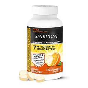 Bulk OEM/ODM <strong>Vitamin</strong> <strong>C</strong> 500mg Orange Flavour Chewable Tablets Promote Immune System Support Pills Dietary Supplement - Product Image 1