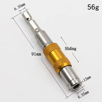 Support d'embout rotatif LXDTE 360° à dégagement rapide, adaptateur d'extension magnétique en acier à queue hexagonale 1/4 pour visseuse à chocs électrique