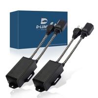 Ampoules de phares LED D Lumina avec décodeur Canbus H1 H3 H4 H7 H11 9005 9006 sans erreur, annulateur d'avertissement, décodeur de phares LED