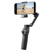 Osmo Mobile 7P Professionnel, Trépied Perche à Selfie Télescopique en Alliage d'Aluminium Pliable avec Suivi Facial et Lumière LED, Portable et Pratique
