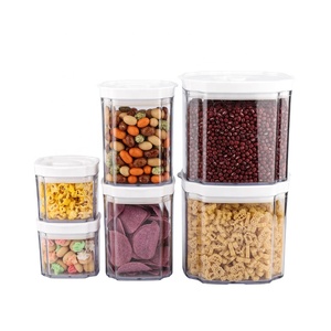 6 Piece Premium Clear Airtight Food Storage Spaghetti Cereal Container Set Baby Food Storage Containers