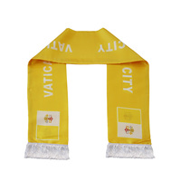 Écharpes imprimées personnalisées avec des caractéristiques de la Ville du Vatican pour les fans et les clubs de supporters