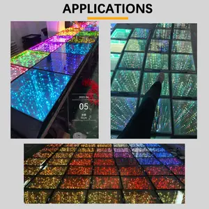 Wired RGB Starry LED Dance Floor Light Multi-Color Wired And Wireless For Bar Nightclub Party-Stage Lights