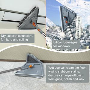 Tường Cleaner lau với xử lý dài 76 inch ván chân tường Cleaner công cụ lau bụi <span class=keywords><strong>360</strong></span> ° xoay tường Lau Trần Công cụ làm sạch - Product Image 4