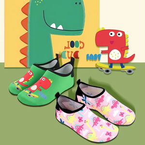Chaussures Aquatiques « Pieds Nus » pour Garçons et Filles, Motif Dinosaure, pour Sports Aquatiques, Plage, Randonnée, Plongée, Activités en Plein Air - Product Image 1