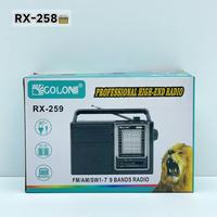 Cadeau promotionnel OEM NOUVEAU RX-259 Mini haut-parleur portable rétro rechargeable solaire, son stéréo, radio AM FM SW1-7 9 bandes