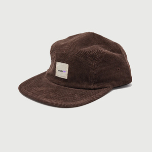 Mũ Corduroy <span class=keywords><strong>5</strong></span> mảnh không cấu trúc chất lượng cao, mũ lưỡi trai <span class=keywords><strong>5</strong></span> mảnh, mũ cắm trại màu nâu dành cho nam - Product Image 2