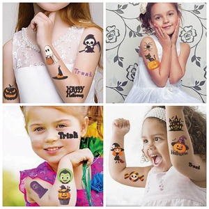 Autocollant de tatouage d'Halloween en vinyle imprimé personnalisé Autocollants déco animaux mignons de dessin animé Autocollant pour carte <span class=keywords><strong>Goo</strong></span> pour cadeau/journal - Product Image 6