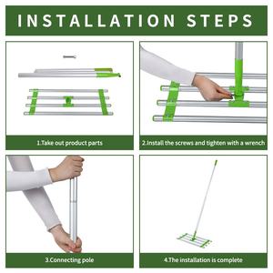 Winslow & Ross atasan tanah penutup gagang panjang aluminium rumput meratakan Rake pasir penyebar - Product Image 6